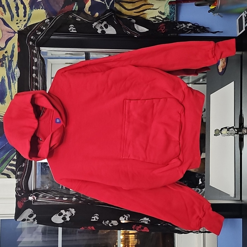 Yeezy x Gap Hoodie Red Size S New Heavy Cotton